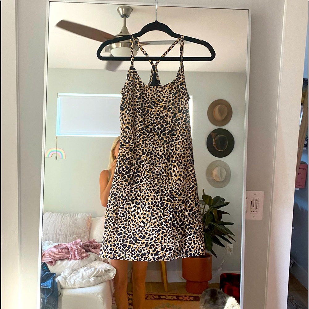 Outdoor Voices Exercise Dress in Leopard